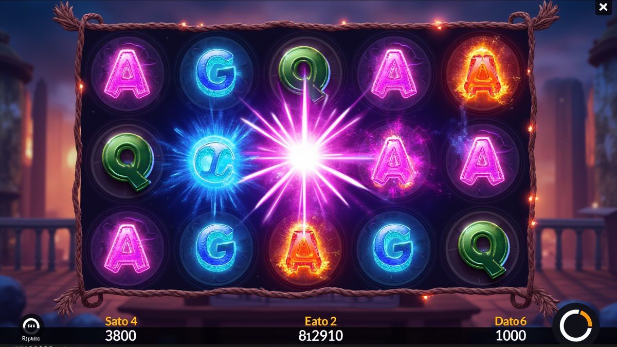 Electric sparks transforming symbols in a vibrant slot interface.