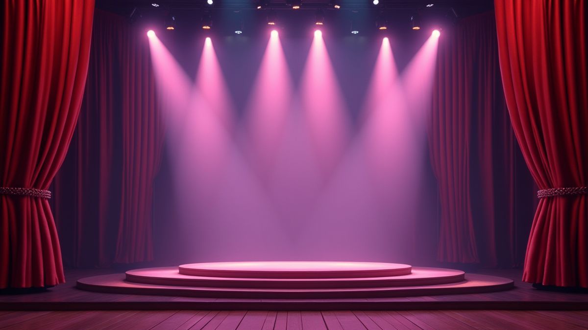 Scène brillante de casino avec une hôtesse glamour.