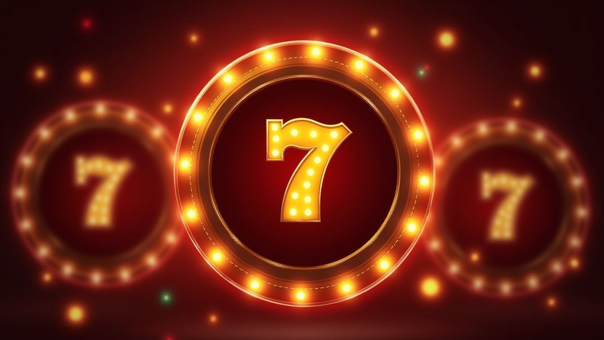 Symboles de style rétro comme campanes et sietes brillants intensément.