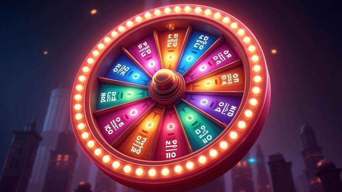 Una rueda de multiplicadores brillante y animada.