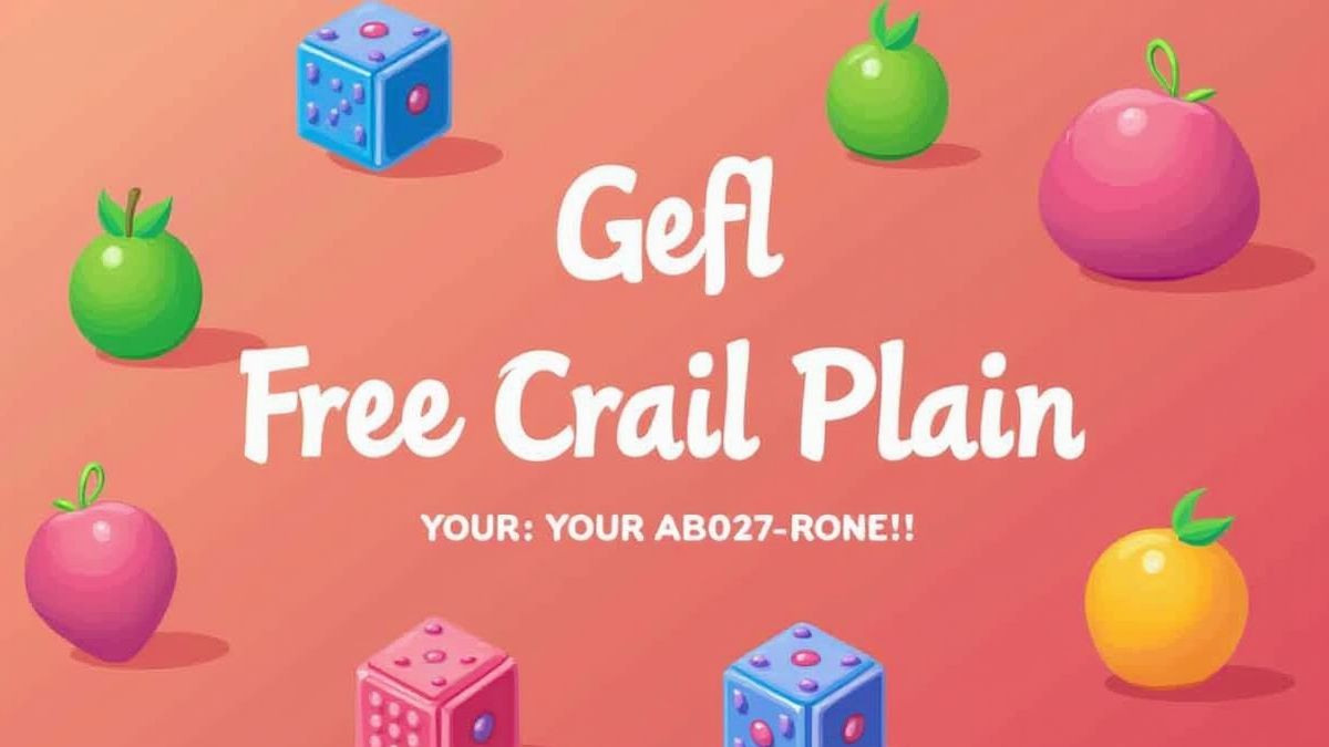 Fruits and dice in vibrant colors as part of the thematic design of the slot.