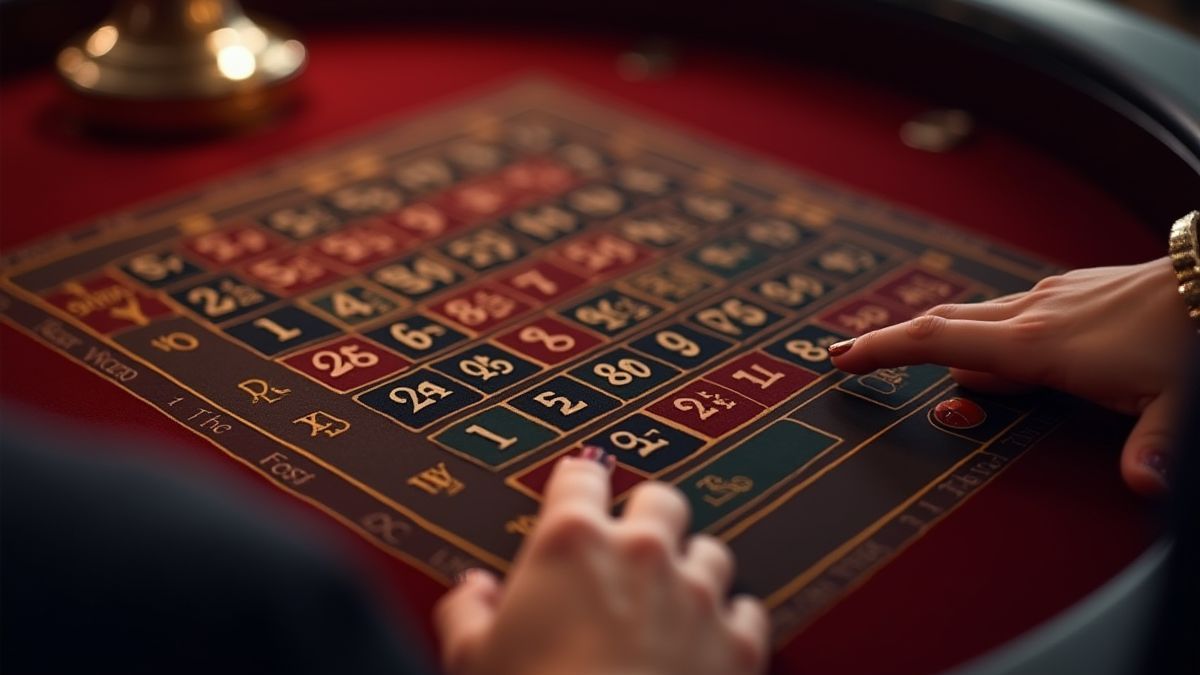 Speler past zijn inzet aan in de interface van een casino