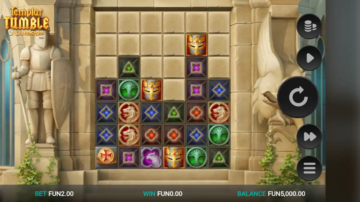 Templar Tumble Dream Drop Slot Basisspiel