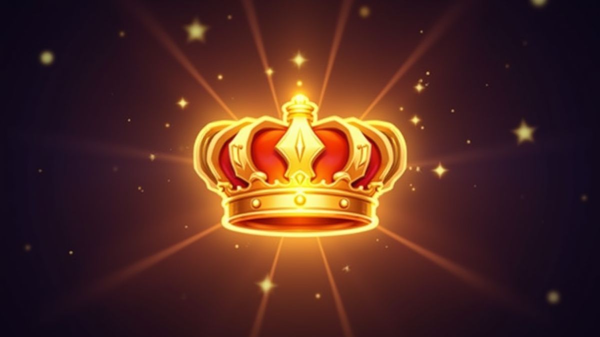 Eine leuchtende Krone umgeben von Funkeln, die die Scatter-Bonusaktivierung symbolisiert.
