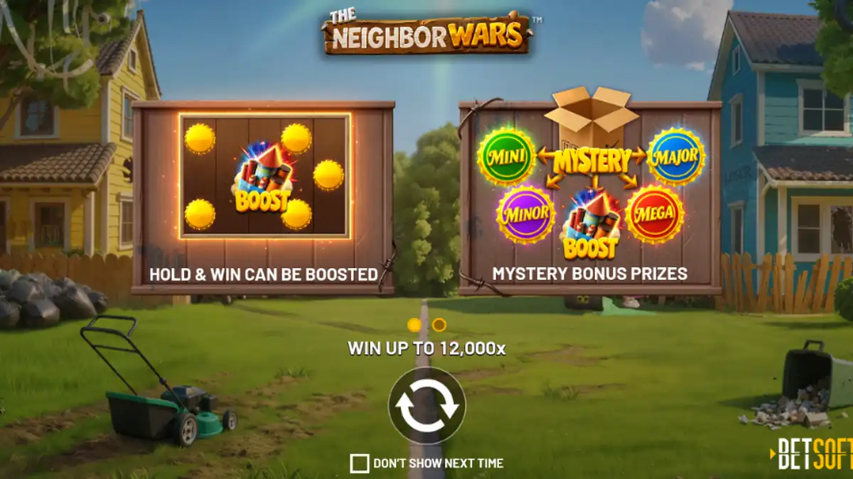 Introducción a Hold & Win y Mystery Bonus de The Neighbor Wars