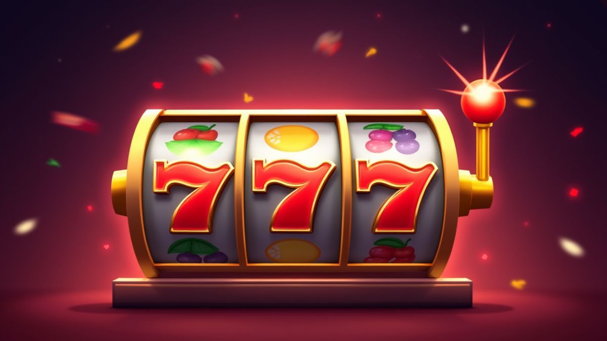 Carretes giratorios con símbolos de frutas brillantes.