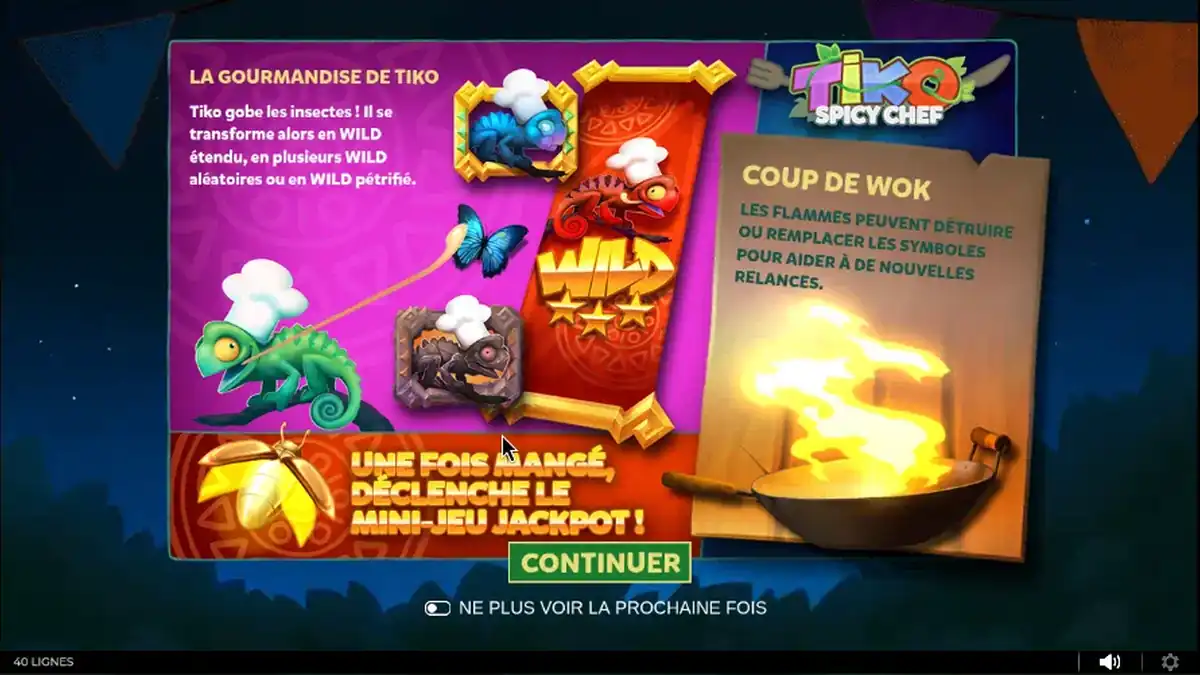 Diapositive d’introduction de Tiko Spicy Chef