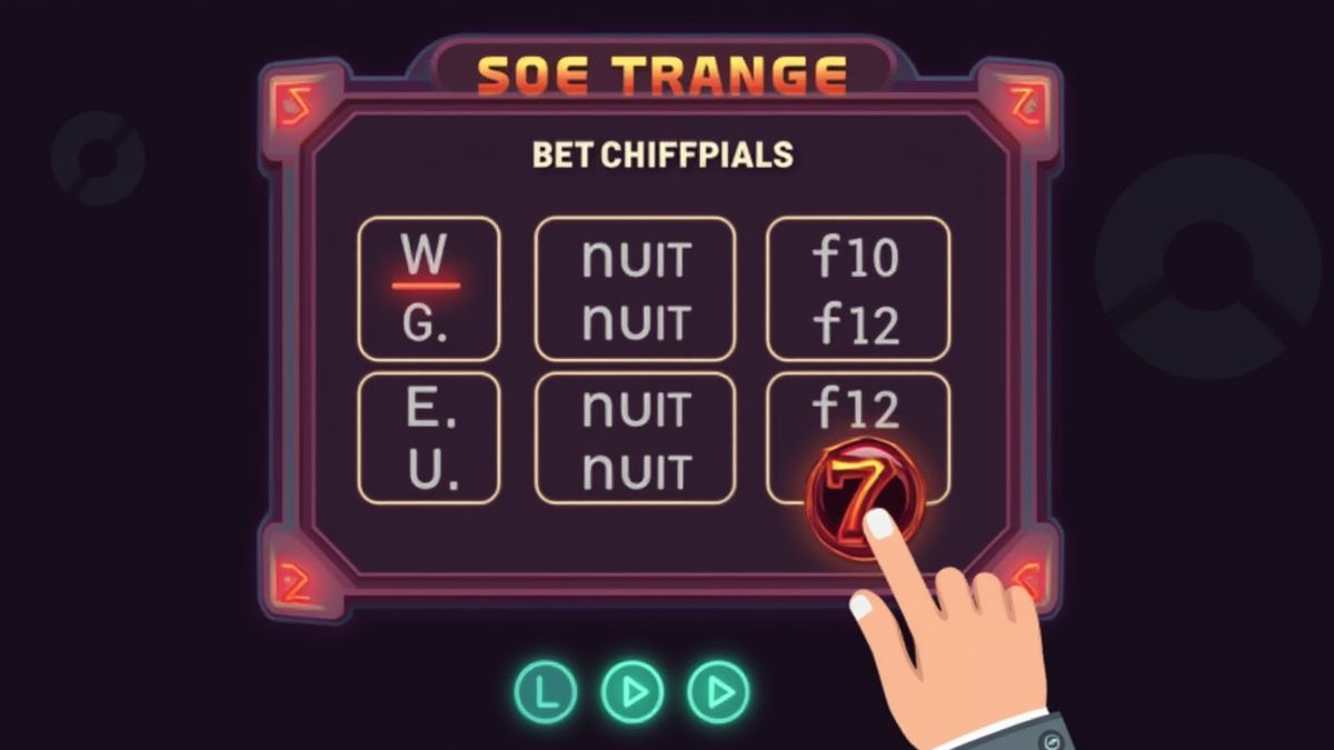 Mão ajustando a configuração de apostas em uma máquina caça-níqueis.