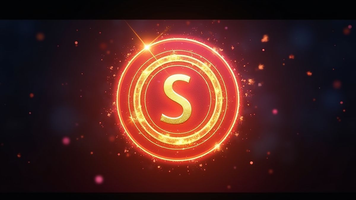 Symbole Scatter lumineux entouré de poussière magique et d'étincelles
