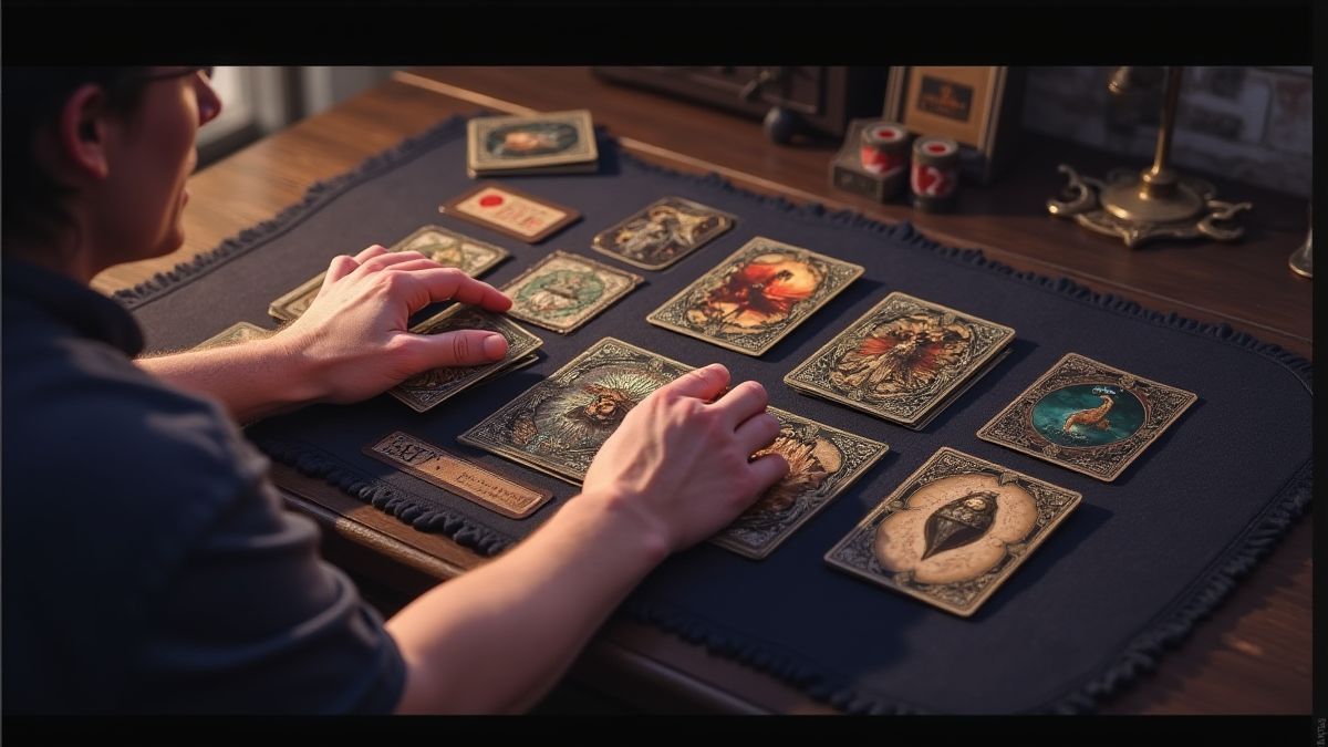 A player chooses cards in a gothic-themed bonus environment.