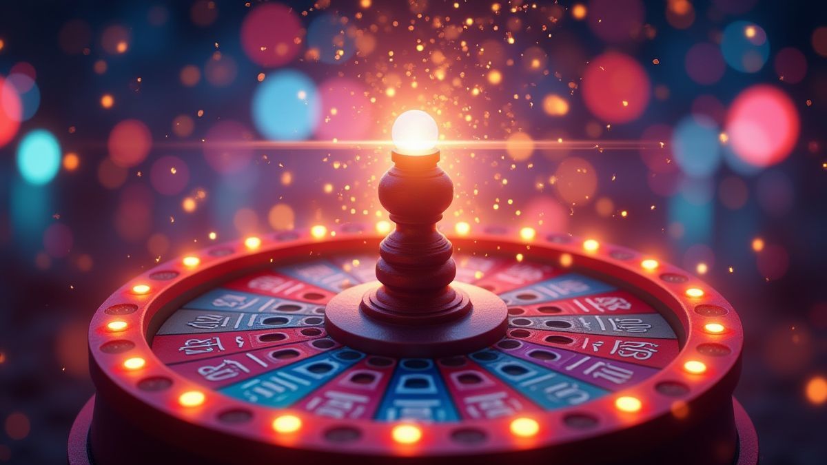 Bonuswiel met heldere vermenigvuldigers