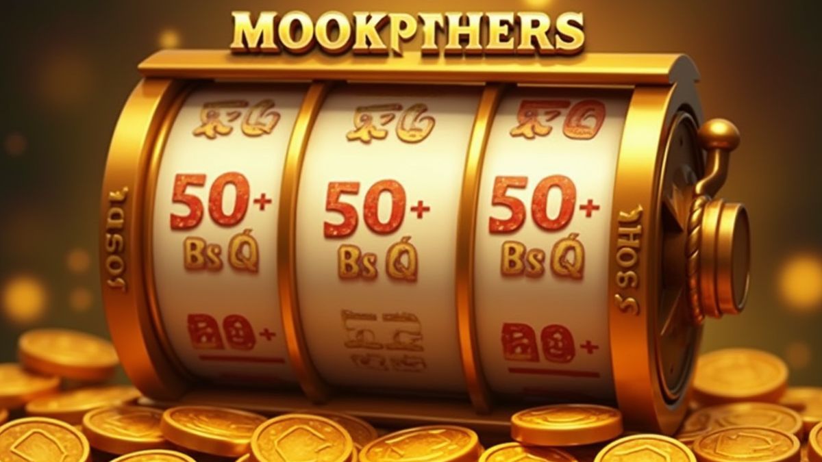 Einzelne Walze mit Multiplikatoren und goldenen Münzen