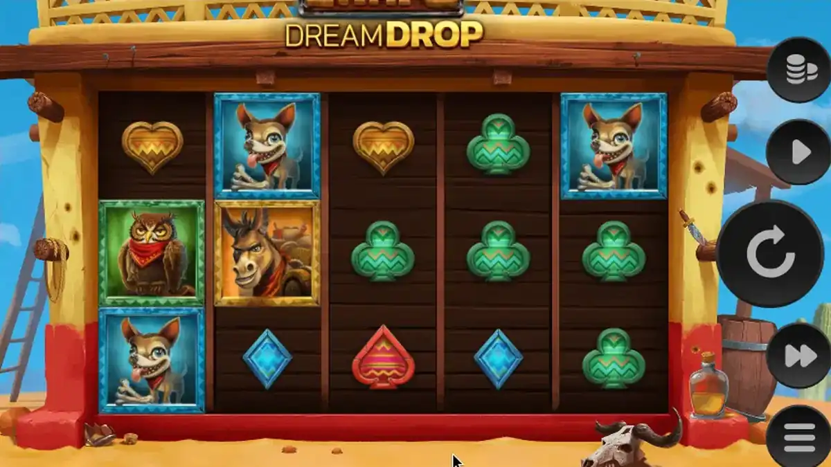 Captura de pantalla de la jugabilidad de la tragamonedas Wild Chapo Dream Drop